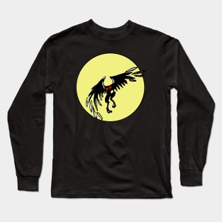 Mothman by Moonlight Long Sleeve T-Shirt